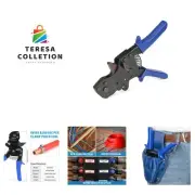 iCrimp F2098 Ratchet One Hand PEX Cinch Clamp Fastening Tools for Clamping Pi...