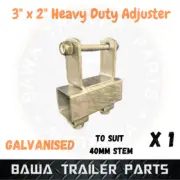 1 x Heavy Duty 3'' X 2'' Adjuster suit 40mm stem!! Boat Trailer Parts!