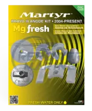 Martyr Magnesium Anode Kit for Mercruiser Bravo 3 2004 - UP, 888760Q04
