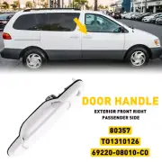 Door Handle Front Exterior Right Passenger Side For 98-03 Toyota Sienna White