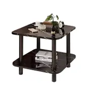 SOGA 60cm Black Ceramic Side Table