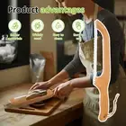 Wood Bread Bow Knife Multifunctional Sourdough Bread Knife Serrated CawXb