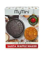 Limited Edition My Mini Santa Waffle Maker 5” Plate Non-Stick NEW