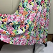 Cynthia Rowley Tank Dress Medium Floral Beach Tropical Vacation Soft Stretchy