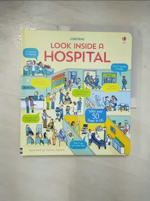 【書寶二手書T1／少年童書_DW9】互動機關遊戲書：醫院（5歲以上）Look Inside: A Hospital_Katie Daynes,Dr. Zoe Fritz,Stefano Tognetti (ILT)