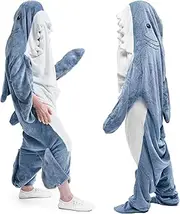 [ONELIIA] Oversize cozy shark blanket adult and teen, shark onesie kids, shark hoodie blanket shark costume shark pajamas women