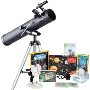 Kids Telescope Space Watcher Series with 35X-350X 76mm Reflector Telescope Kit 7