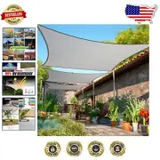 Heavy Duty 12'x20' Grey Shade Sail - Perfect for Outdoor Patios and Events