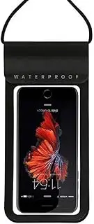 DFV mobile - Waterproof Submersible Cover Beach Pool Kayak Diving Swimming Fishing Compatible with Doov L8 Plus (2016) - Black
