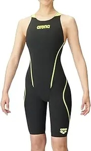 FINA Approved, Arena ARN-1010WJ Racing, Girls, AquaFORCE Fusion Tri, Junior Half Spats, Open Back (Cross Back)