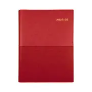 2025 2026 Financial Year Diary Collins Vanessa A5 Week to View WTV FY385 - RED
