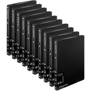10 Pack Colourhide Refillable Display Book 20 Pockets Medium Weight A4 Black