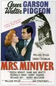Mrs Miniver posterMrs Miniver Greer Garson Walter Pidgeon 1942 Old Photo