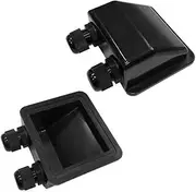 AIMALL Waterproof Solar Panel Cable Entry Gland, Twin Cable Corner Bracket Mount for RV, Yacht, and Flat Roof Installation, ABS Plastic
