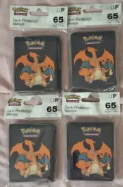 4x CHARIZARD | 2020 POKEMON TCG | ULTRA PRO DECK PROTECTOR CARD SLEEVES 65 Ct.
