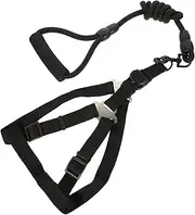 Toddmomy 1 Set Dog Leash Cat Leash Harness Leash for Puppy Dog Harness with Leash Rope Dog Leads Adjustable Dog Harness Pet Chest Strap Harness for Puppies Pet Controlling Rope Metal Black