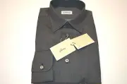 NEW BRIONI Gray Dress Shirt 100% Cotton Size XL Us 54 Eu (Cod U)