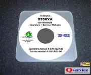 Tektronix TEK 2336YA Operating & Service Manual With Complete Diagrams CD