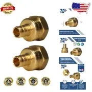 Compact 25-Pack of 1/2" PEX x NPT Brass Adapters - Trusted Plumbing Standard