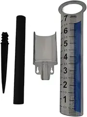 Generic Garden Rain Gauge Rainfall Measuring Cup, Detachable Rain Measurement Tool 7inch Capacity for Fence Deck Patio Farm Garden, style B