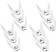GLEAVI 12pcs Chicken Roaster Forks - Heavy Duty Stainless Steel Meat Skewers for Home Cooking Barbecue Utensils Gadgets Accessories