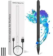 Surface Pro 11/10/9/8/7 Pen Stylus for Microsoft – Surface Pen Compatible with Surface Pro/Book/Laptop/Go/Studio, with Palm Rejection and Rechargeable, 4096 Pressure Sensitivity Windows Digital Pens