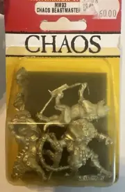 1992 Marauder MM93 Chaos Beastmaster with Hounds Warhammer War Dog Handler MIB