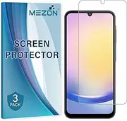 [MEZON] [3 Pack] Ultra Clear Screen Protector Film for Samsung Galaxy A25 5G – Case Friendly, Shock Absorption (Galaxy A25 5G, Clear)