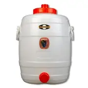 FastRack Speidel Plastic Fermenter - 30L (7.9 gal), White, Plastic, with Over...
