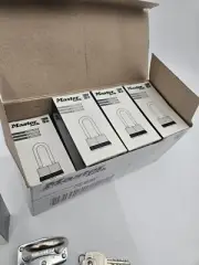 12 Pack MASTER LOCK 500KABRKLH Keyed Padlock, 13/16 in,Rectangle,Silver 4DJR4