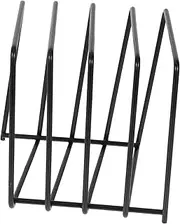 BESPORTBLE Classic Design Vinyl Record Holder Stand Iron CD Storage Rack Magazines and Books Holder