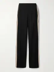 [KALLMEYER] KALLMEYER - Phoebe Wool-crepe Straight-leg Pants - Black - US8 US 8 Black