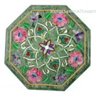 18" Marble Corner side Table Top Pietra dura Inlay Handmade Home Decor