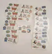 1997 ConAgra Kid Cuisine Glow in the Dark Sticker Sets 19 Total