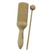 New Drumfire Single Hand-Held Tone Block & Guiro Hand Percussion Kids Toy Music