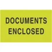 1000 - #DL2141 3x5" Documents Enclosed Label