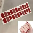 22pcs Nail Sticker 3d Beautify Nails Self-adhesive Shiny Manicure Decals Paper