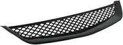 2X Car Gloss Black Mesh ABS Front Hood Grille Grill,Compatible For Civic JDM Type R 2001-2003