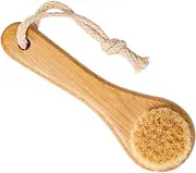 Vaguelly Facial Cleaning Brush Home Exfoliating Face Brush with Hair for Deep Cleaning Gentle Exfoliation Makeup Removal Lightweight Portable Facial Cleansing Tool
