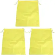 [Natudeco] 3Pcs Portable Travel Shoe Storage Bag Drawstring Shoes Pouch Dustproof Drawstring Shoe Tote for Toiletries Cosmetics Laundry