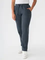 Womens Sherpa Fleece Trackpant Blue