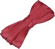 uxcell Double Fold Bias Tape for Sewing 2/5 Inch x 5.5 Yards Satin Pre-fold Continuous Binding Tape for Seaming Quilting Hemming Binding DIY Crafts, Rose Red