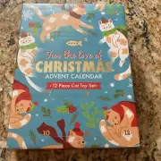 Christmas Kitty Cat Fur The Love Of Christmas Advent Calendar 12 Piece Cat Toys
