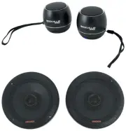2) Kicker 51KSC6504 6.5" 100w Car Speakers+(2) Bluetooth Speakers KSC6504 KSC650