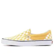 Mens Vans Classic Slip-On SZ 13 Checkerboard Ochre True White Yellow VN0A38F7QCP