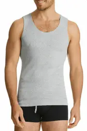 6 X Bonds Chesty Mens Singlets - Grey