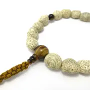 Tiger eye&Bodhi Seed Wood Japanese Juzu Mala Buddhist Prayer beads Rosary Kyoto