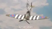 RAF Supermarine Spitfire WWII Single Prop Christmas Ornament Airplane Aircraft