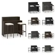 Bar Set with Cushions Patio Outdoor Pub Multi Colours 3/4/5 Piece vidaXL