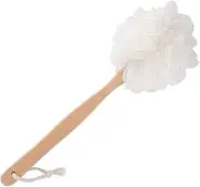RASDDER Bath Brush Long Handle for Shower, Loofah on a Stick, Soft Mesh Loofah for Skin Exfoliating, Shower Brush for Men and Women